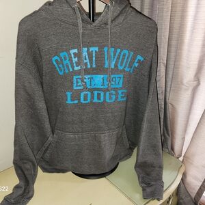 Gteat Wolf Lodge Gray Hoodie